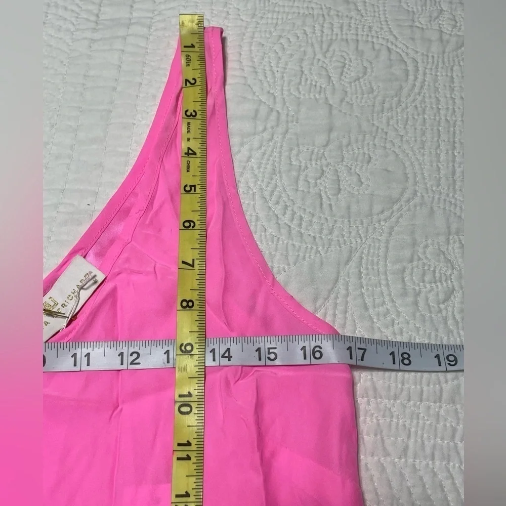 Amanda Uprichard Sleeveless Silk Top in Pink S - Picture 7 of 11